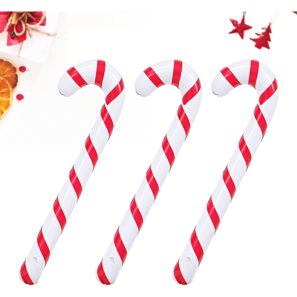 STK 86cm Oppustelige Candy Canes Novelty Giant Candy Cane