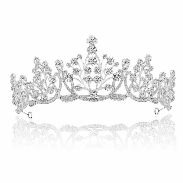 Crystal Crown Tiara, Bröllopsbröllopsbröllopsrhinestone Crown, Crystals Princess Crown Tiara för Bröllopskronans bröllopsbalsfest födelsedag
