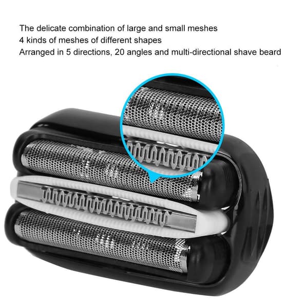 Reservehode for elektrisk barbermaskin, reservebladhode for barbermaskin for menn 32B