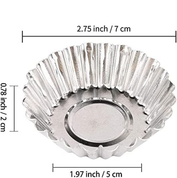 10 stk. eggeterteformkaker, rund eggeterteform