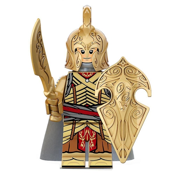 8 stk Ringenes Herre-serien Minifigurer Byggeklosssett, Soldiers Warrior Mini Actionfigurer Leker Gaver Hjemmedekorasjon