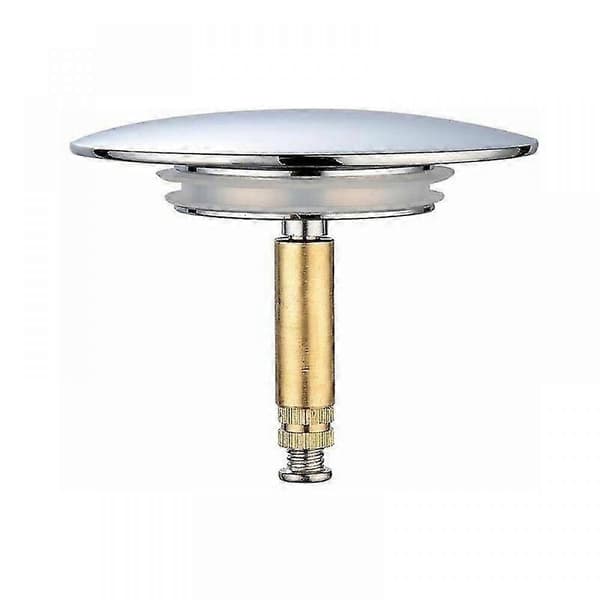 (NY) (2 STK) Badekarplugg 70 mm med dobbelt herdet messing med kromfinish, rustfri badekaravløp