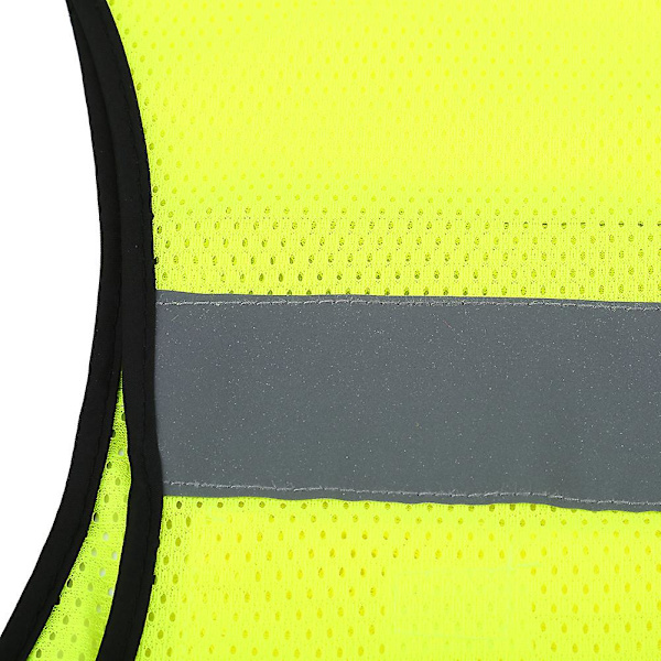 Korkean näkyvyyden heijastava turvaliivit yöjuoksuun, turvallisuusvaatteet, säädettävä vyötärö (Lime)