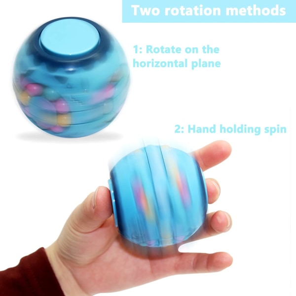 Roterande cube toy, sfärisk magic bönapusselkub, fingertoppskub för stress och ångestlindring