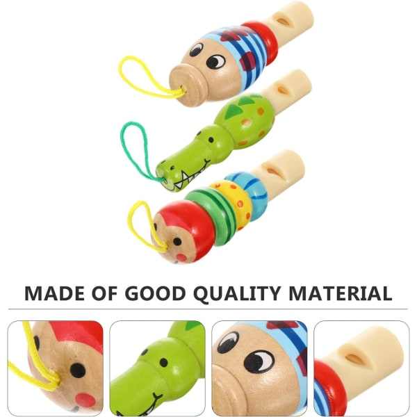 3-delt sæt trædyrsfløjte legetøj børn musikinstrument puslespil fløjte legetøj musik