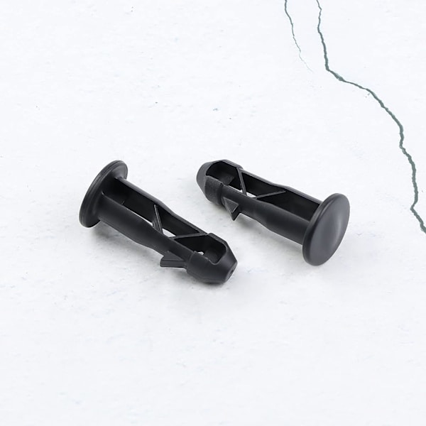 3 Par Gångjärnsbultar Gångjärnsstift för Soptunna Lock Behållare Passar 240/120/100/60L Utomhus Sopkärl, 65mm x 18mm, Svart Plast