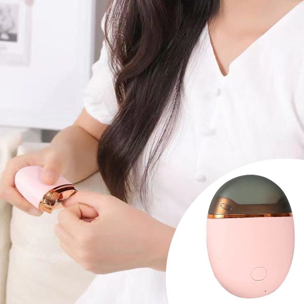 Klipp dina naglar enkelt med den automatiska elektriska nagelklipparen - snabb, klämfri och nagelfilningsfunktion Pink Free Size