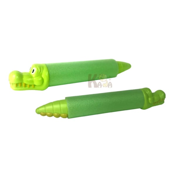 Svamp vandpistol, skum EVA vandkanon, udtræks højtryks vandpistol legetøj, Amazon, strand vandlegetøj 33cm EVA crocodile water cannon