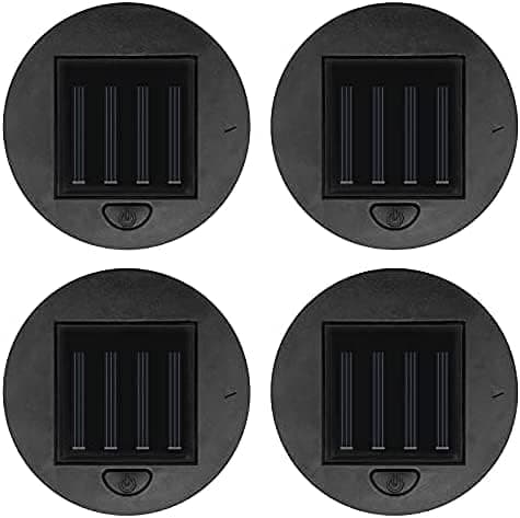 4-pak solcellelygter, erstatningssolcellelamper 8 cm bordlamper til have- eller terrasseindretning
