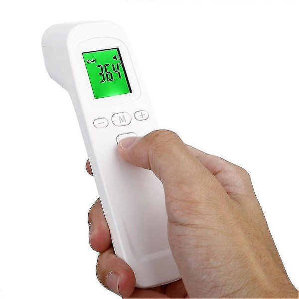 Digital IR Infraröd Panntermometer För Vuxna & Bebisar, Handhållen LCD-Display Kontaktlös Temperaturpistol Med 32 Minnen & Celsius/Fahrenheit Omkopplare