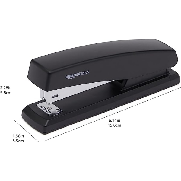 Amazon Basics -takkakiin, 1000 klammeria, musta, 1 pakkaus