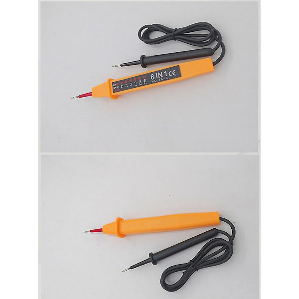 Spændingstester AC DC 6-380V Auto Elektrisk Pen Detektor Med LED Lys Til Elektriker Test Vo Orange yellow