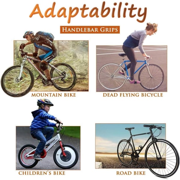 cykelhandtag, halkfria gummihandtag, twist shifter-styrhandtag, för landsvägscyklar, hopfällbara cyklar, e-cyklar och stadscyklar