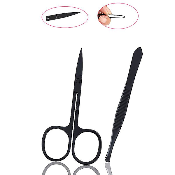 7 eller 18 delar Manikyrklippare Nagelklippset Hushålls Rostfritt Stål Öronsked Pedikyr Sax Verktyg För Skönhet 7pcs Back
