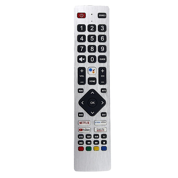 Rmc0133 Fjärrkontroll Ersättning för Sharp TV Fjärrkontroll Gratis Inställning Silver