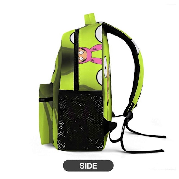v628 Bob's Burgers Louise Kids Skoleveske Casual Skulderbag Satchel Ryggsekk Trykk Bokveske Ryggsekk for Gutter JenterxsSJB628