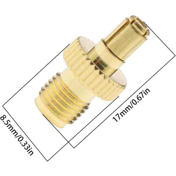 2 x SMA hunn til TS9 hann RF-adapter Gullbelagte koaksiale kontakter for antenner som overfører Wi-Fi trådløse LAN-enheter