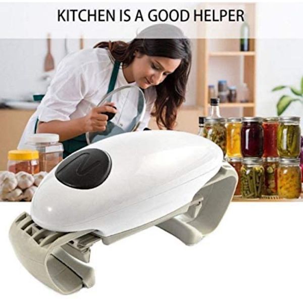 One Touch Automatisk Glasåbner, Multifunktionel Åbner Glas og Beholdere