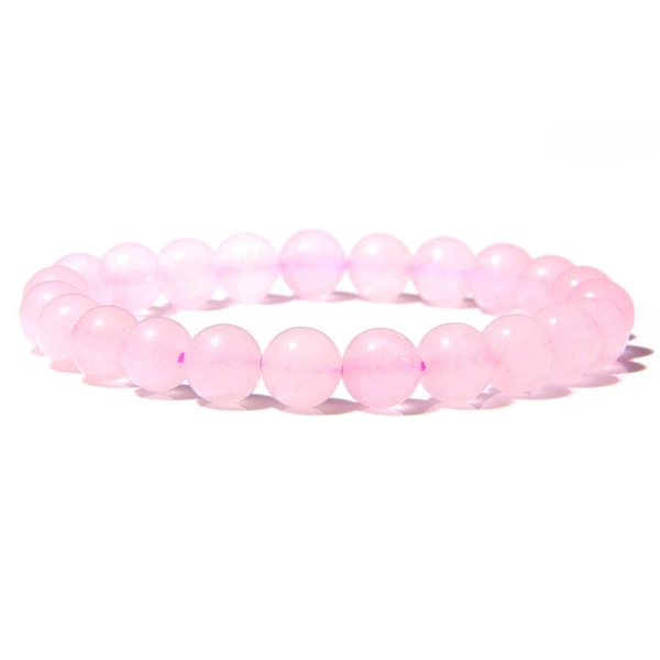 Luonnollinen tiikerinsilmäkivi violetti ruusukvartsi rannekoru Muodikkaat obsidiaani puolijalokivet rannekoru Rose Quartz 8MM