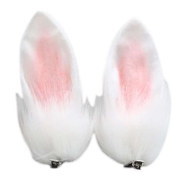 Cosplay-jänis- ja ankankoukkuklipsit Anime-hiusneulat Pääpanta Goottilainen hiusklipsu White powder cochlea