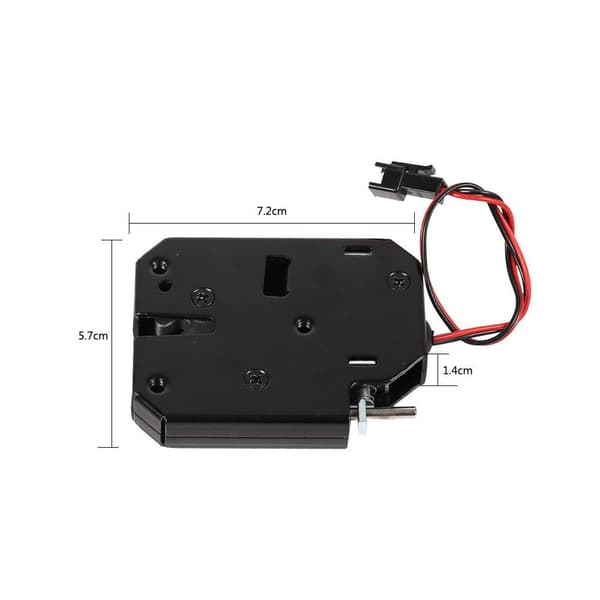 DC 12V 2A Elektromagnetisk Lås Skåp Access Control System Fel-säker Solenoid Dörrlås (Utan Närhetssensor)