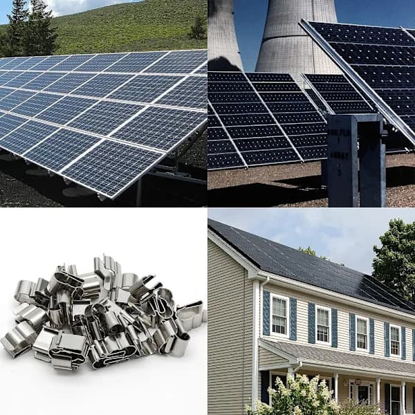 50 trailerramme kabelclips, solpanel kabelclips
