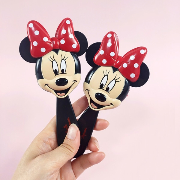 Disney Minnie Mouse Comb Airbag Massasje Kam Detangler Detangling Hårbørste Krøllete Tykt Langt Tynt Tørt Vått hår