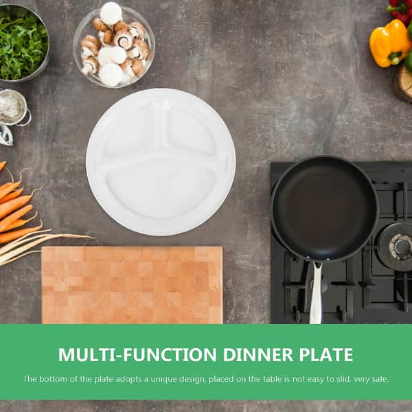 4 stk. husholdningsfruktfat Multifunksjonelle middagsfat Runde fruktfat Mattilbehør