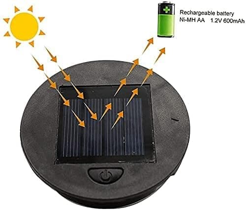 4-pak solcellelygter, erstatningssolcellelamper 8 cm bordlamper til have- eller terrasseindretning