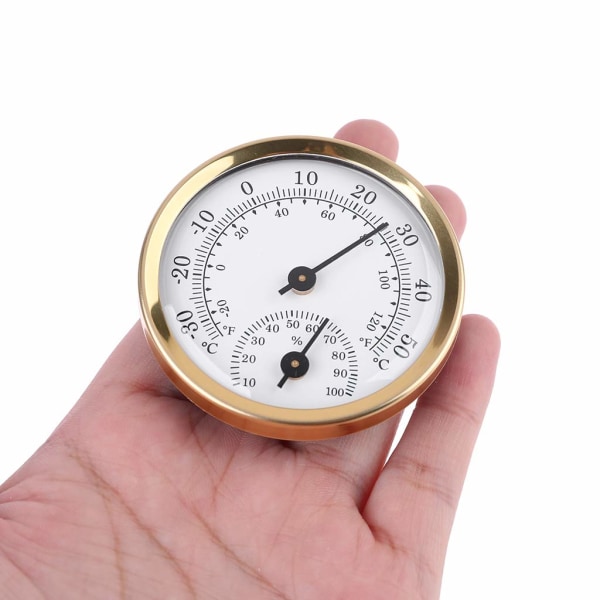 Indendørs analogt termometer Hygrometer Luftfugtighed Temperaturmåler 58mm Husstand
