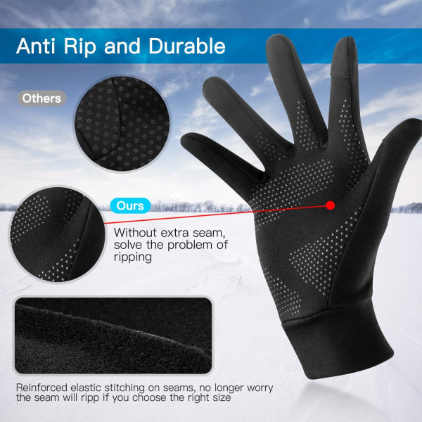 Touchscreen-handsker udendørs vintervarm vindtætte skridsikker