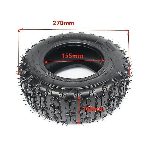 6 tum däck bak 13x5.00-6 innerslang yttre däck för 47cc 49cc liten ATV Go Kart Mini Quad Bike Snö 13x5.00-6 tube tyre