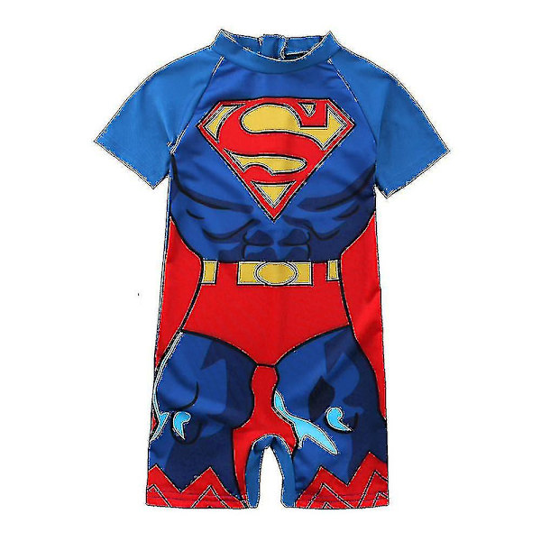 3-11 år Barn Superman Badkläder En-delad Baddräkt Baddräkt Superman 3-4 Years