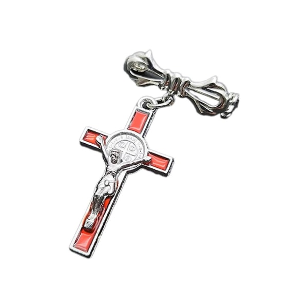 Muodi Ristiriipus Rintaneulat Vaatteiden Pin Jeesus Risti Rintakorut Korut Red