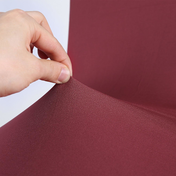 4-pack stretchbarstolar, elastiska stolsöverdrag, moderna överdrag, elastan stretchöverdrag, stretchbarstolar (vinröd)