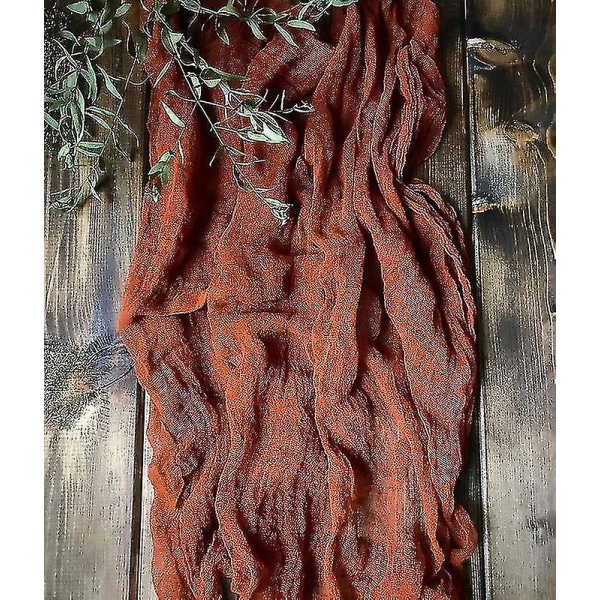 Ostduksservett Bordlöpare  Ostduk Bröllopsbord Dekoration Red 90cmX340cm