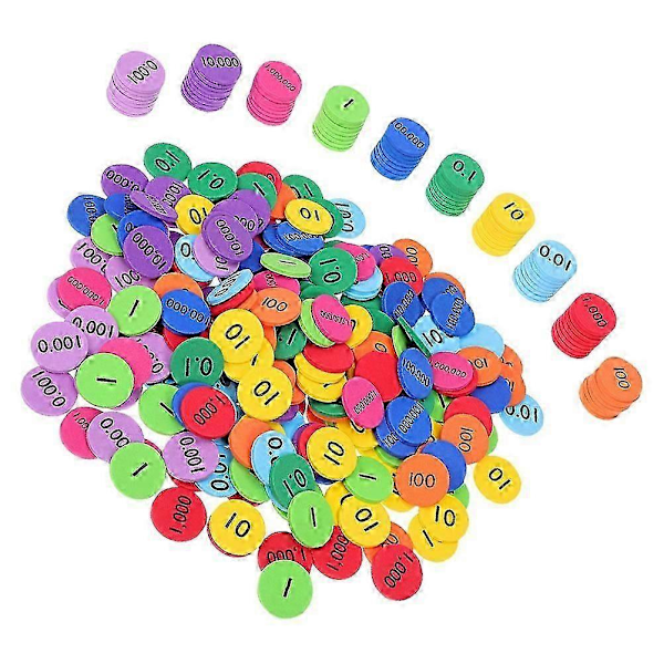 3 Sarja 10-Arvoisia Desimaaleja Kokonaislukuihin Paikkakiekot Sarja Koulutus Matematiikan Manipulatiiviset Oppimistyökalut Luokkahuoneeseen