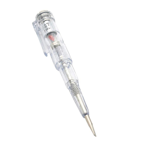 Vandafvisende Inducerede Elektrisk Tester Pen Skruetrækker Probe Lys Spændingstester Detektor AC/DC 70-250 Transparent