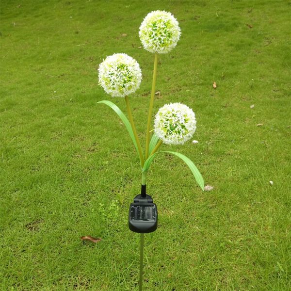 Solcelleblomstlys Udendørs Have Græsplæne Landskab Lampe Simuleret Vandafvisende Blomst Natlys Landskab Lampe