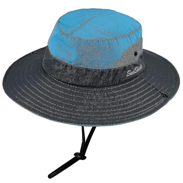 Dam Solhatt med UV-skydd, Vikbar, Mesh, Bredbrättad, Strand- och Fiskehatt