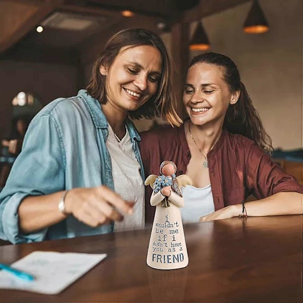 Venskabsengel Figur, Forever Sisters og Bedste Venner Statue, Engel Skulptur Ornamenter, Venskabsgaver B
