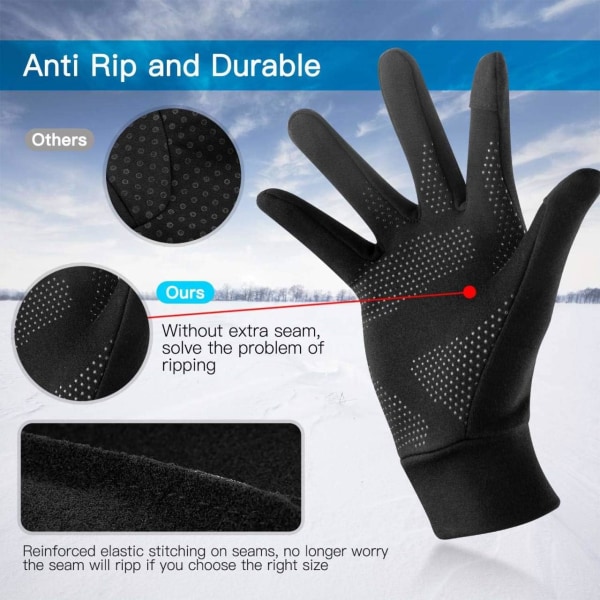 Touchscreen Håndsko, Unisex Sporthåndsko Håndsko Udendørs Anti-Rutsch Full Finger for Fahren, WandernSizeM