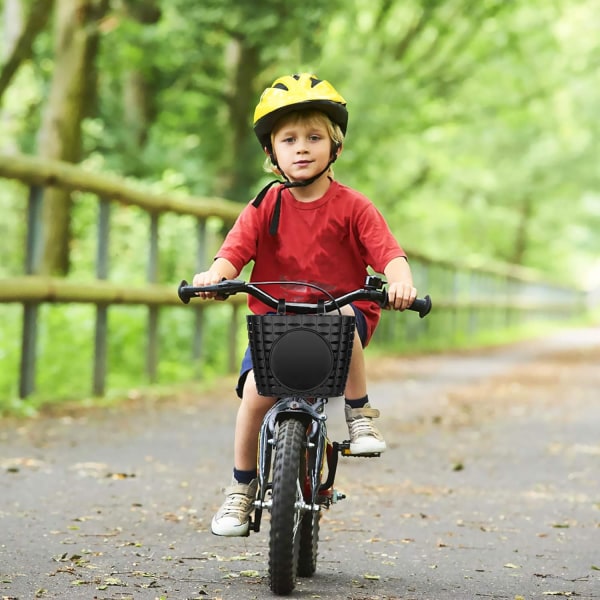 Barncykelkorg Plast främre handtag Cykellyftskorgar för barn Cykeltillbehör (svart) Storlek S