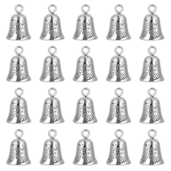 20 st Små Klockor Hantverk Ornament Hängande Klockberlocker Halsband Armband Små Klockhantverk för DIY