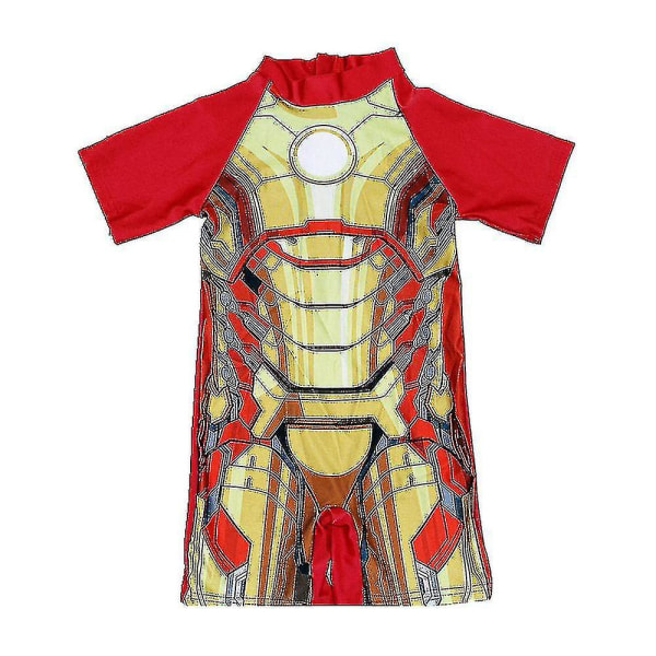 3-11 år Barn Superman Badkläder En-delad Baddräkt Baddräkt Captain America - B 4-6 Years