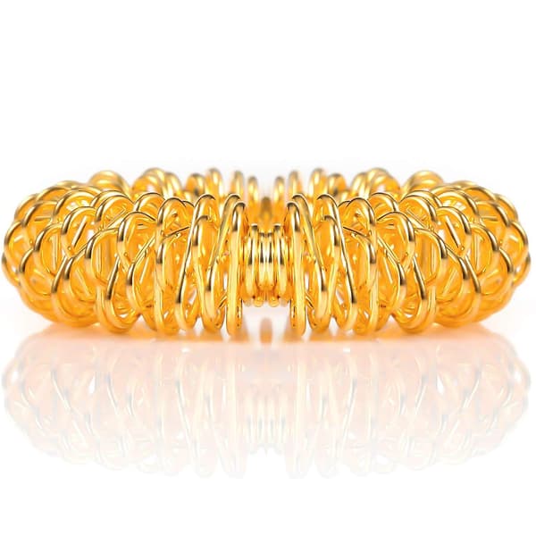 12 Stykker Akupressurring Piggete Sensoriske Fingerringer Massasjeringer Se