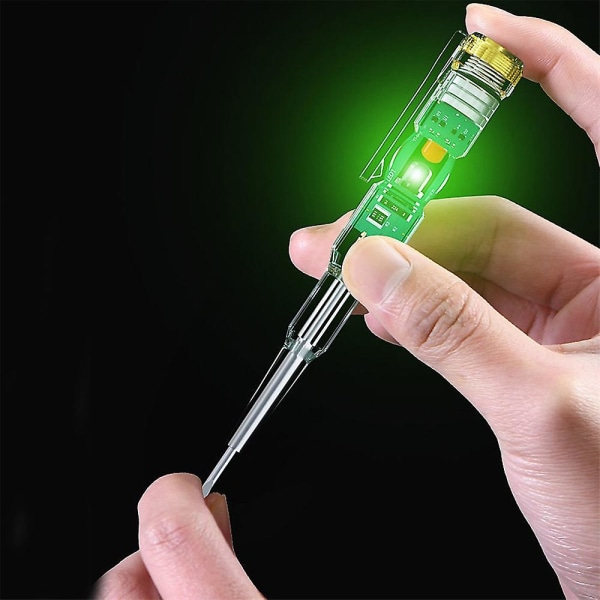 Intelligent Spänningstestare Penna Beröringsfri Induktion Digital Strömdetektor Penna Elektrisk Skruvmejsel Sond Kretsindikator single light