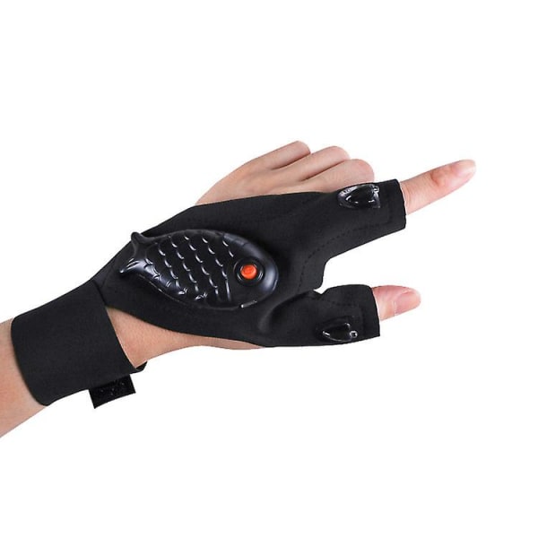 Handskar med LED-lampor, Pappa-presenter - Fiskepresenter, Laddningsbara ficklampshandskar med vattentäta lampor, Campingprylar