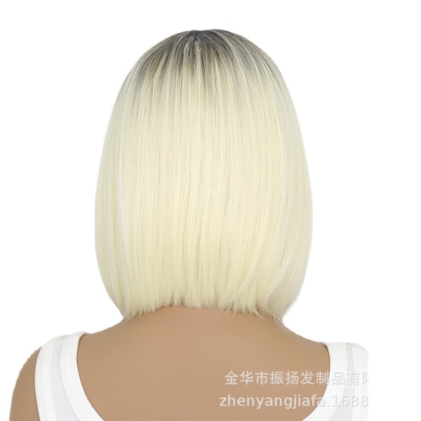 Blond gradient parykk for kvinner
