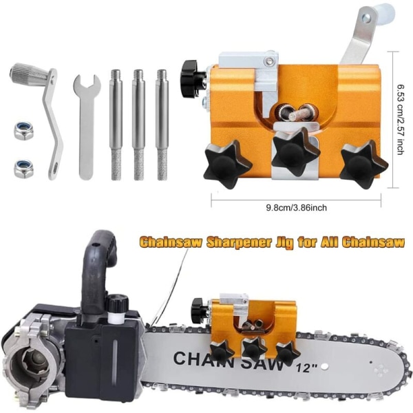 Chainsaw sharpener Quick sharpening Portable chainsaw sharpening tool set Suitable for all types of chainsaws and power saws